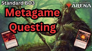 RG Questing Druid Burn Standard Metagame Challenge  Magic Arena B03 [upl. by Donielle846]