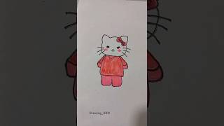 How to draw kitty drawing artkitty viralshorts [upl. by Abbie277]