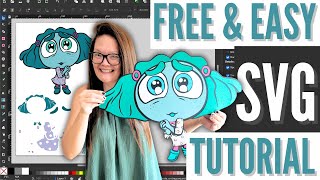 Easily Transform Clipart Into Free Svg Files  Diy Svg Tutorial [upl. by Eceinej]