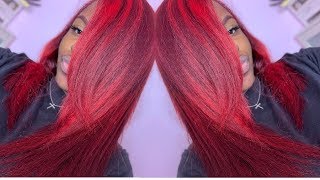 HOW TO DYE YOUR HAIR RED USING LOREAL HICOLOR MAGENTA  RED  NO BLEACH [upl. by Nay84]