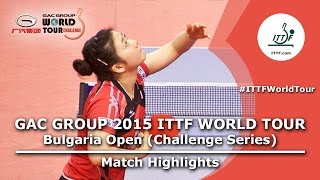 Bulgaria Open 2015 Highlights ISHIGAKI Yuka vs FUKUHARA Ai 14 [upl. by Adnilav290]