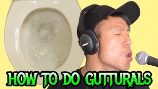 How to do Gutturals Metal Scream Tutorial [upl. by Guillemette]