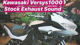 2019 Kawasaki Versys 1000  Stock Exhaust Sound [upl. by Ydorb]