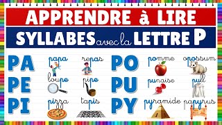 Apprendre à lire  Montessori  Syllabes avec la lettre P  Exercice de lecture français eme [upl. by Selby969]