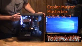 Cooler Master Masterbox Q300L Build guide for 2019 Ryzen 5 2400 B450m ds3h XFX 580 8gb [upl. by Maudie]