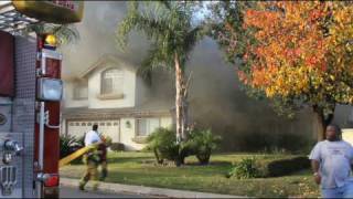 Big house fire caught on tape 121809 [upl. by Nereus996]