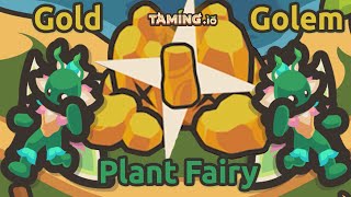 Tamingio Shower Plant Fairy Auto Skill Solo Gold Golem Boss [upl. by Alilad650]