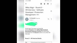 Wiley edge hr interview round 3 [upl. by Fabrianna]