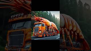 shrimp truck vocalinstrument animalfusion trukoleng automobile military reels mercedes aiart [upl. by Iaras]