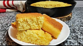 Easy Cornbread Recipe  How To Make Soft Fluffy Cornbread [upl. by Yereffej]