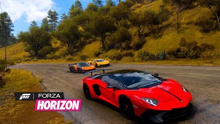 65liter V12 740 hp  8400 rpm Lamborghini Aventador Superveloce Forza Horizon 5 Gameplay [upl. by Malim]