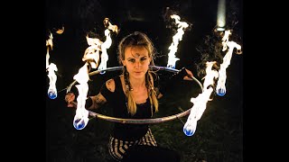 Rings of Fire  Flow arts fire show by Lisa Elvee [upl. by Avrom]