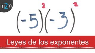 Leyes de los exponentes │ ejercicio 1 [upl. by Aiyram]