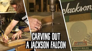 Jackson Guitars Falcon Using OldSchool Construction Methods [upl. by Eeral]