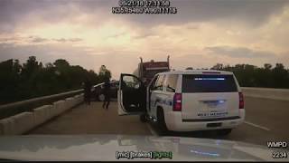 Dashcam Video Arkansas Police Chase and Shooting [upl. by Heyer]