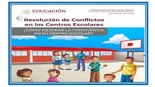 Resolución de Conflictos en los Centros Escolares [upl. by Branden]