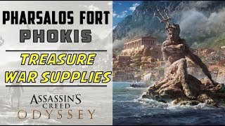 Pharsalos Fort Phokis  Loot Treasure amp War Supplies Location  ASSASSIN’S CREED ODYSSEY [upl. by Matelda]