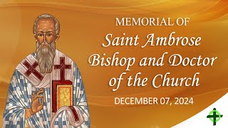 Memorial of Saint Ambrose Bishop and Doctor of the Church [upl. by Raab]