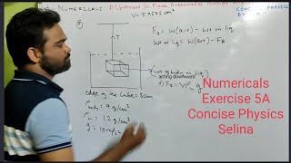 Numericals On Upthrust In fluids Archimedes Principle and Floatation Class 9 ICSE Concise Physics [upl. by Asirem]