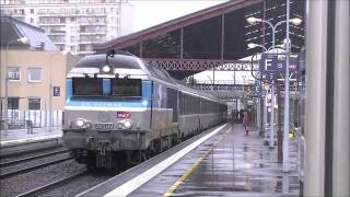 Sur la ligne 4 SNCF ParisTroyesMulhouseBale en Gare de Troyes 6 et 10072012 [upl. by Suoirtemed]