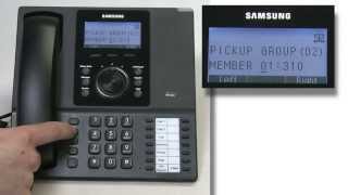 How To Add an Extension to a Pick Up Group on a Samsung Telephone System [upl. by Oniskey]