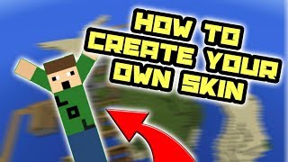 How To Create Your Own Minecraft PE Skin 20172018 Minecraft PE 12  13 [upl. by Delly]