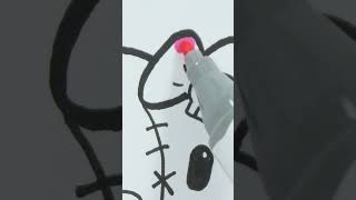 How to draw Hello Kitty Halloween bear shorts drawing [upl. by Zarihs18]