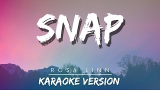 Rosa Linn  Snap Karaoke Version  Hits pop 2023 [upl. by Assenab]