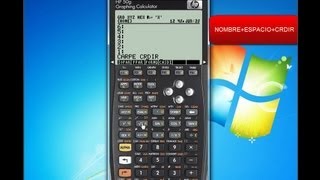 Crear directorios en la calculadora HP 50G [upl. by Harri410]