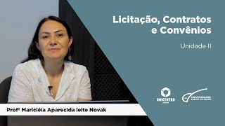 ADMP Licitação Contratos e Convênios  Unidade II [upl. by Sirak412]