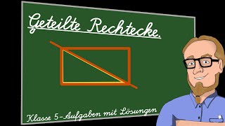 Flächeninhalt halber Rechtecke  Klasse 5 [upl. by Bowe]