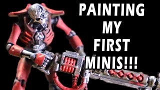 Painting My First Miniatures Ever  Warhammer 40k Necrons [upl. by Fredkin]