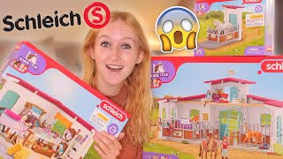 MEGA SCHLEICH PAARDEN MANEGE UNBOXING 😱 Nieuwe stallen manege amp meer Deel 2  Daphne draaft door [upl. by Retsub699]