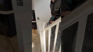 How To Replace Your stair balustrade like a Pro how howto shorts stairs builder tips wood [upl. by Bronwen454]