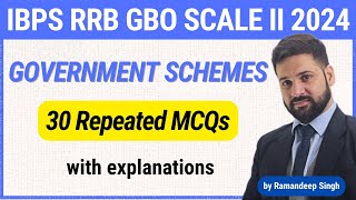 IBPS RRB Scale II amp III 2024 Government Schemes 1 [upl. by Niatirb]