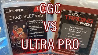 CGC Trading Cards CARD SLEEVES Compared to ULTRA PRO PENNY SLEEVE EZ PULL TAB [upl. by Caesar]