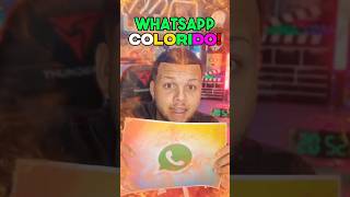 Como colocar seu WhatsApp no modo colorido 🌈 shorts [upl. by Oriaj]