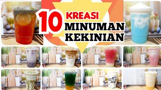 10 KREASI MINUMAN KEKINIAN  IDE JUALAN MINUMAN [upl. by Sidon]