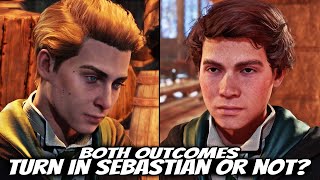 Turn In Sebastian Sallow or Not And talk after ending  BOTH OUTCOMES  Hogwarts Legacy [upl. by Ingles67]