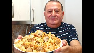 МАКАРОНЫ  Жареные в 100 раз ВКУСНЕЕ СметанноЧесночная подлива из грибов [upl. by Adnahsor]