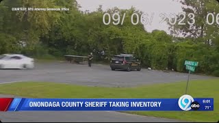 Onondaga County Sheriffs Office taking inventory [upl. by Yemane]