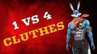 1 vs 4 fastest CLUTHES💀🔥Free Fire HighlightsNonstopGaming [upl. by Baiss]