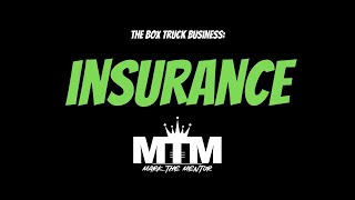 The Box Truck Business Insurance [upl. by Hpeseoj]