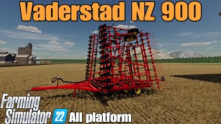 Vaderstad NZ 900  FS22 mod for all platforms [upl. by Nennerb]