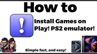 How to install games on Play the PS2 emulator for iOS [upl. by Zetnas322]