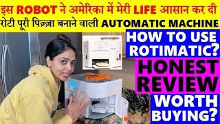 Rotimatic Automatic Chapati Maker Full Review with DEMO रोटीपूरीपिज़्ज़ा बनाने वाली Rotimatic [upl. by Esac]