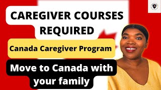 List of Courses Required for Canada Caregiver Job Application [upl. by Lecroy336]