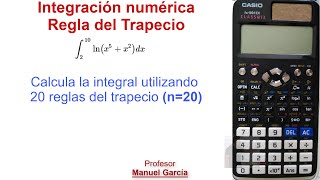 CALCULADORAS  fx991EX Classwiz  Regla del trapecio  Ejemplo1 [upl. by Caresa]