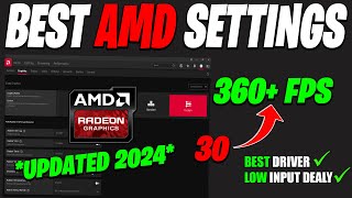 BEST AMD Radeon Settings 2024  AMD Radeon Settings For GAMING  NEW amp IMPROVED Tweaks [upl. by Panayiotis726]