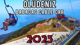 Oludeniz Babadag Cable Car  Turkey  Full trip to the top of Babadag mountain at 1800 metres [upl. by Lewse]